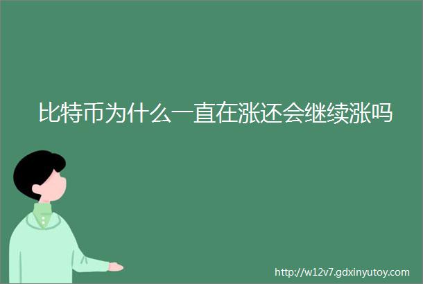 比特币为什么一直在涨还会继续涨吗